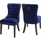 Meridian Furniture Nikki Velvet Dining Chair-Set of 2 - Dining Chairs
