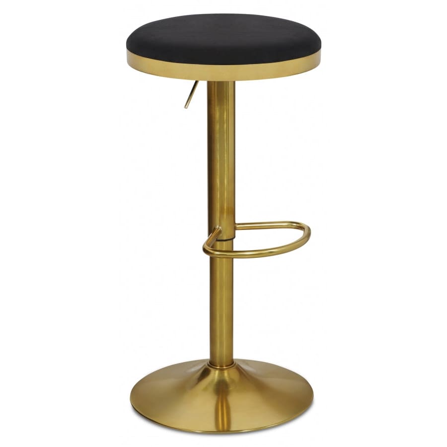 Meridian Furniture Brody Adjustable Stool - Gold - Black - Stools