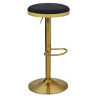 Meridian Furniture Brody Adjustable Stool - Gold - Black - Stools