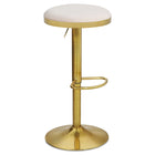 Meridian Furniture Brody Adjustable Stool - Gold - White - Stools