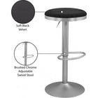 Meridian Furniture Brody Adjustable Stool - Silver - Stools