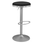 Meridian Furniture Brody Adjustable Stool - Silver - Black - Stools