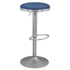 Meridian Furniture Brody Adjustable Stool - Silver - Navy - Stools