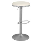 Meridian Furniture Brody Adjustable Stool - Silver - White - Stools