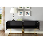 Meridian Furniture Gold Black Beth Buffet/Console Table - Other Tables