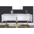 Meridian Furniture Gold White Beth Buffet/Console Table - Other Tables