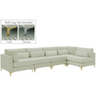 Meridian Furniture Julia Velvet Modular Sectional 5D - Cream - Sofas