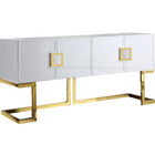 Meridian Furniture Gold White Beth Buffet/Console Table - Other Tables