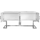 Meridian Furniture Silver White Beth Buffet/Console Table - Other Tables