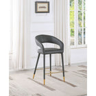 Meridian Furniture Destiny Faux Leather Stool - Stools