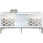 Meridian Furniture Silver White Zoey Sideboard/Buffet - Storage