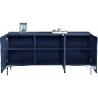 Meridian Furniture Silver Blue Collette Sideboard/Buffet - Storage