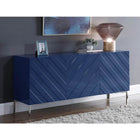 Meridian Furniture Silver Blue Collette Sideboard/Buffet - Storage