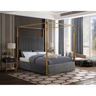 Meridian Furniture Jones Velvet King Bed - Bedroom Beds