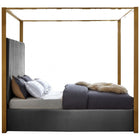 Meridian Furniture Jones Velvet King Bed - Bedroom Beds