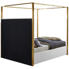 Meridian Furniture Jones Faux Leather King Bed - White - Bedroom Beds