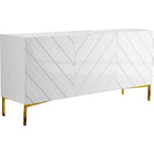 Meridian Furniture Gold White Collette Sideboard/Buffet - Storage
