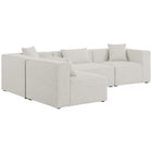 Meridian Furniture Cube Modular Sectional 4B - Cream - Sofas
