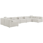 Meridian Furniture Cube Modular Sectional 7B - Cream - Sofas