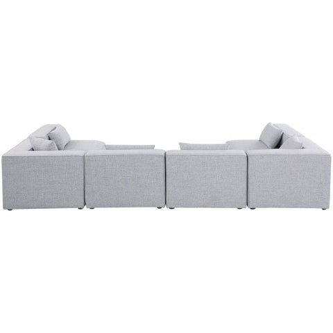 Meridian Furniture Cube Modular Sectional 6D - Grey - Sofas