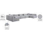 Meridian Furniture Cube Modular Sectional 7B - Sofas