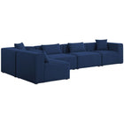 Meridian Furniture Cube Modular Sectional 5D - Navy - Sofas