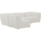 Meridian Furniture Miramar Modular Sectional 4B - Cream - Sofas