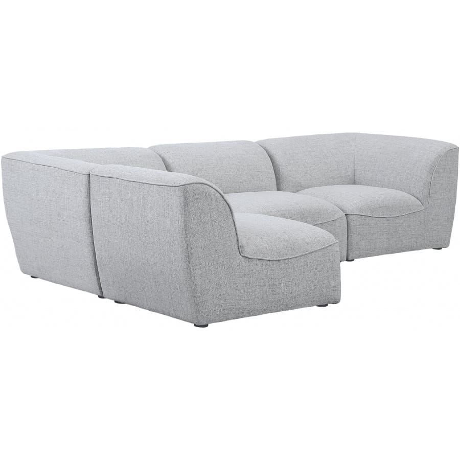 Meridian Furniture Miramar Modular Sectional 4B - Grey - Sofas