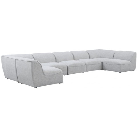 Meridian Furniture Miramar Modular Sectional 7B - Grey - Sofas