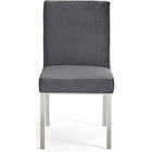 Meridian Furniture Silver Opal Velvet Dining Chair-Set of 2 - Dining Chairs