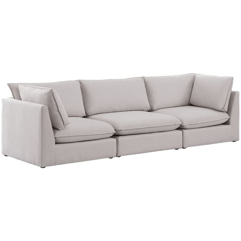 Meridian Furniture Mackenzie Linen 120 Modular Sofa S120B - Navy - Sofas