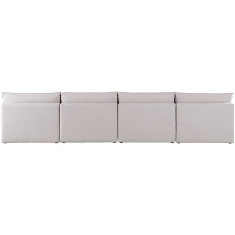 Meridian Furniture Mackenzie Linen 160 Modular Sofa S160A - Beige - Sofas
