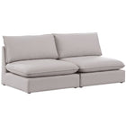 Meridian Furniture Mackenzie Linen 80 Modular Sofa S80A - Beige - Sofas