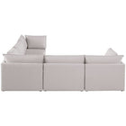 Meridian Furniture Mackenzie Linen Modular Sectional 5D - Sofas