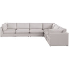 Meridian Furniture Mackenzie Linen Modular Sectional 6A - Sofas