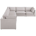 Meridian Furniture Mackenzie Linen Modular Sectional 6A - Sofas