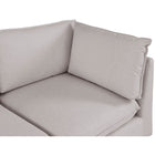 Meridian Furniture Mackenzie Linen Modular Sectional 6A - Sofas