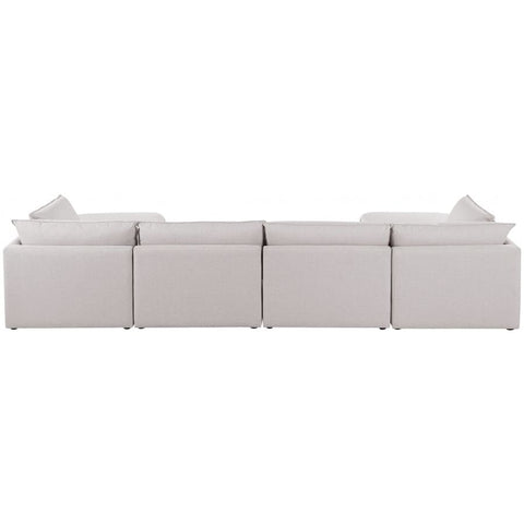 Meridian Furniture Mackenzie Linen Modular Sectional 6B - Beige - Sofas