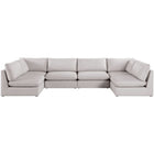 Meridian Furniture Mackenzie Linen Modular Sectional 6C - Sofas