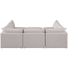 Meridian Furniture Mackenzie Linen Modular Sectional 6D - Sofas