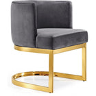 Meridian Furniture Gold Gianna Velvet Dining Chair - Dining Chairs