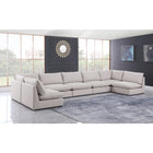 Meridian Furniture Mackenzie Linen Modular Sectional 7A - Sofas