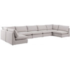 Meridian Furniture Mackenzie Linen Modular Sectional 7A - Sofas
