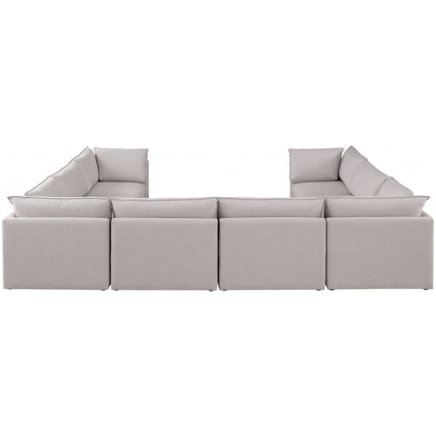 Meridian Furniture Mackenzie Linen Modular Sectional 8A - Beige - Sofas
