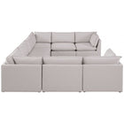 Meridian Furniture Mackenzie Linen Modular Sectional 8A - Sofas