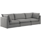 Meridian Furniture Mackenzie Linen 120 Modular Sofa S120B - Grey - Sofas