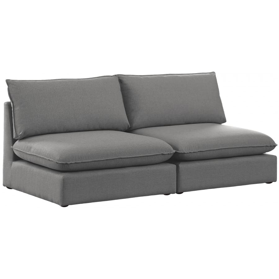 Meridian Furniture Mackenzie Linen 80 Modular Sofa S80A - Grey - Sofas
