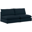 Meridian Furniture Mackenzie Linen 80 Modular Sofa S80A - Navy - Sofas