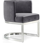 Meridian Furniture Silver Gianna Velvet Dining Chair - Dining Chairs