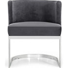 Meridian Furniture Silver Gianna Velvet Dining Chair - Dining Chairs